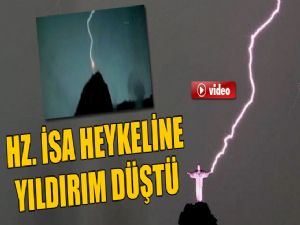 HZ. İSA HEYKELİNE YILDIRIM DÜŞTÜ