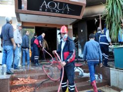 ALANYA'DA OTEL YANGINI